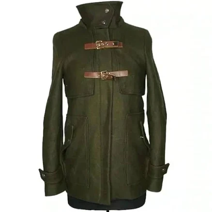 Zara Jackets & Coats | Zara Olive Green Magnetic Button Zipper Front Wool Coat Size Xs | Color: Brown/Green | Size: Xs | Klozet2klozzet's Closet