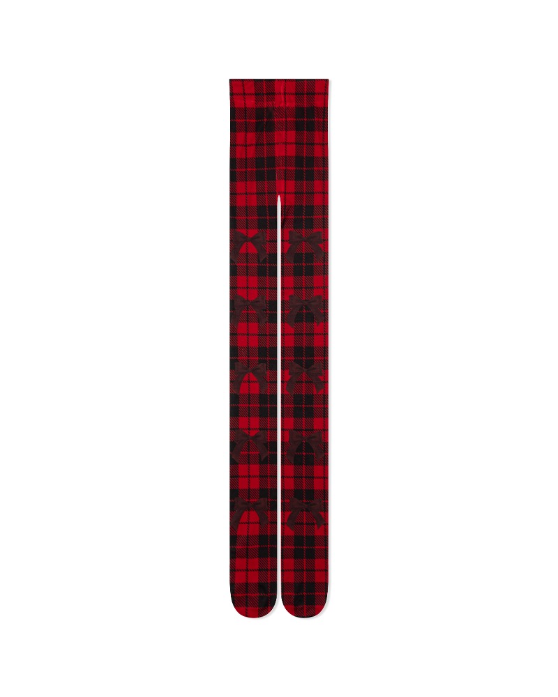 Red Check Tights
