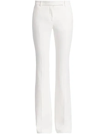 Alexander McQueen Women's Leaf Crepe Bootcut Pants