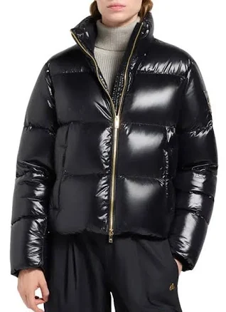 Moonstone Water Repellent 800 Fill Power Down Jacket With Removable Hood In Black
