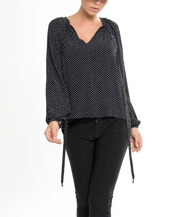 Michael Dot Print Blouse