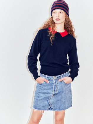 Magarret Collared Sweater Top