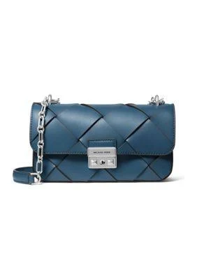 Tribeca Woven Leather Shoulder Bag