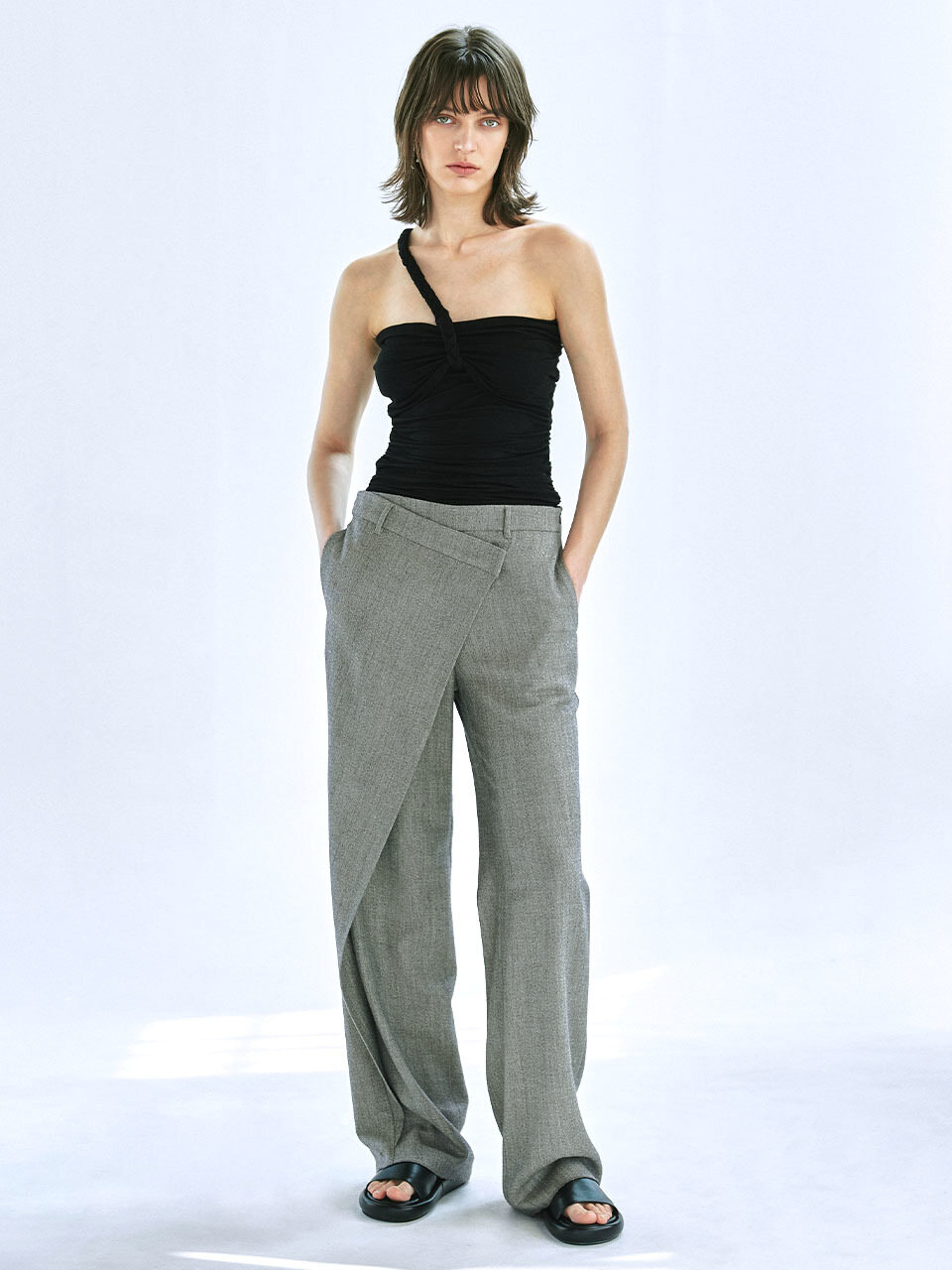 Liza Wrapped Trousers_Brown