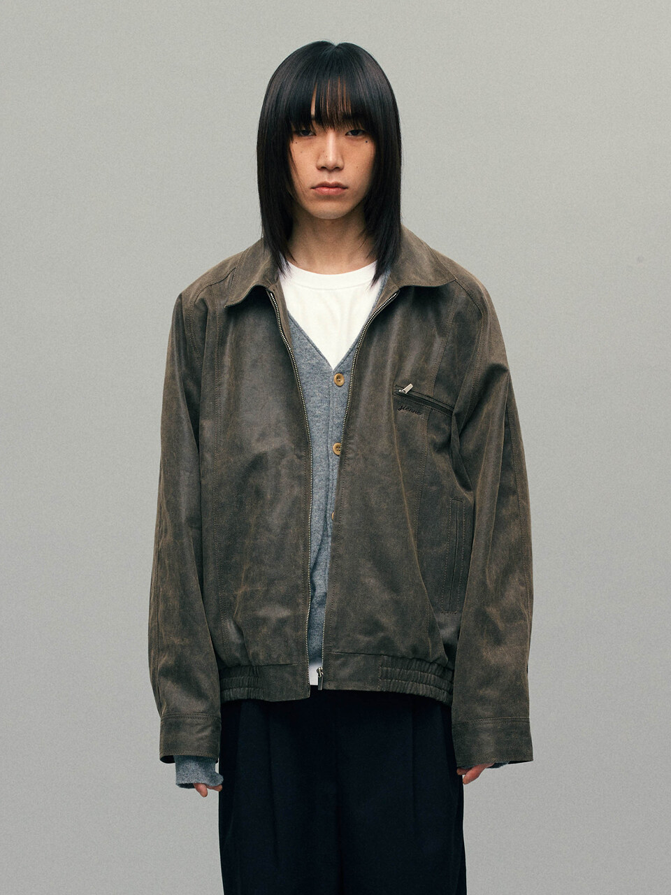 John Leatherlike Jacket _ Brown