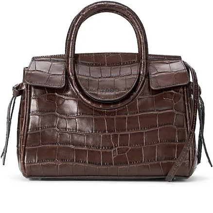 STAUD Women's Mini Maude Crocodile-Embossed Leather CarryallSTAUD Women's Mini Maude Crocodile-Embossed Leather Carryall