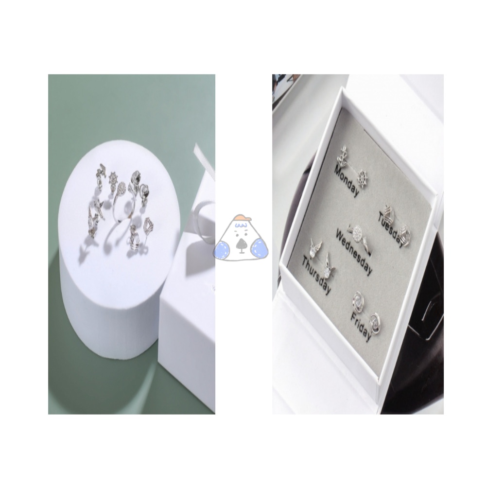 자이포라 귀걸이4종 + 반지세트 925실버귀걸이