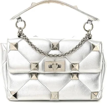 Roman Stud Medium Leather Shoulder Bag