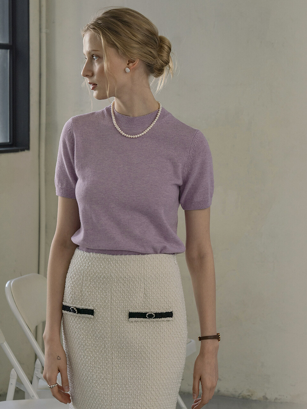 Cashmere Blend Short Knit