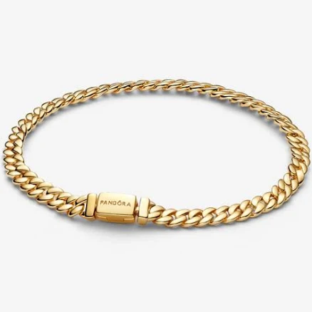 Pandora 14k Gold-Plated Cuban Chain Bracelet