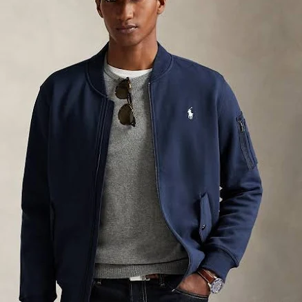 Ralph Lauren Men's Double-Knit Flight Jacket