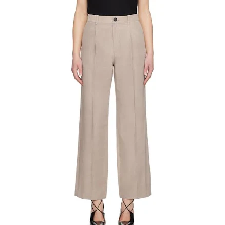 UMBER POSTPAST Beige Creased Trousers
