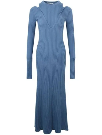 Ports 1961 Cut-out Knitted Dress