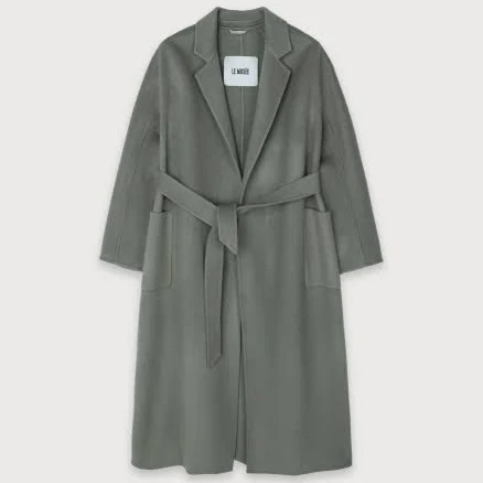 MUSEE MAGOT Reversible Merino Wool Handmade Coat_Khaki