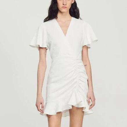 Sandro Short Crossover Dress