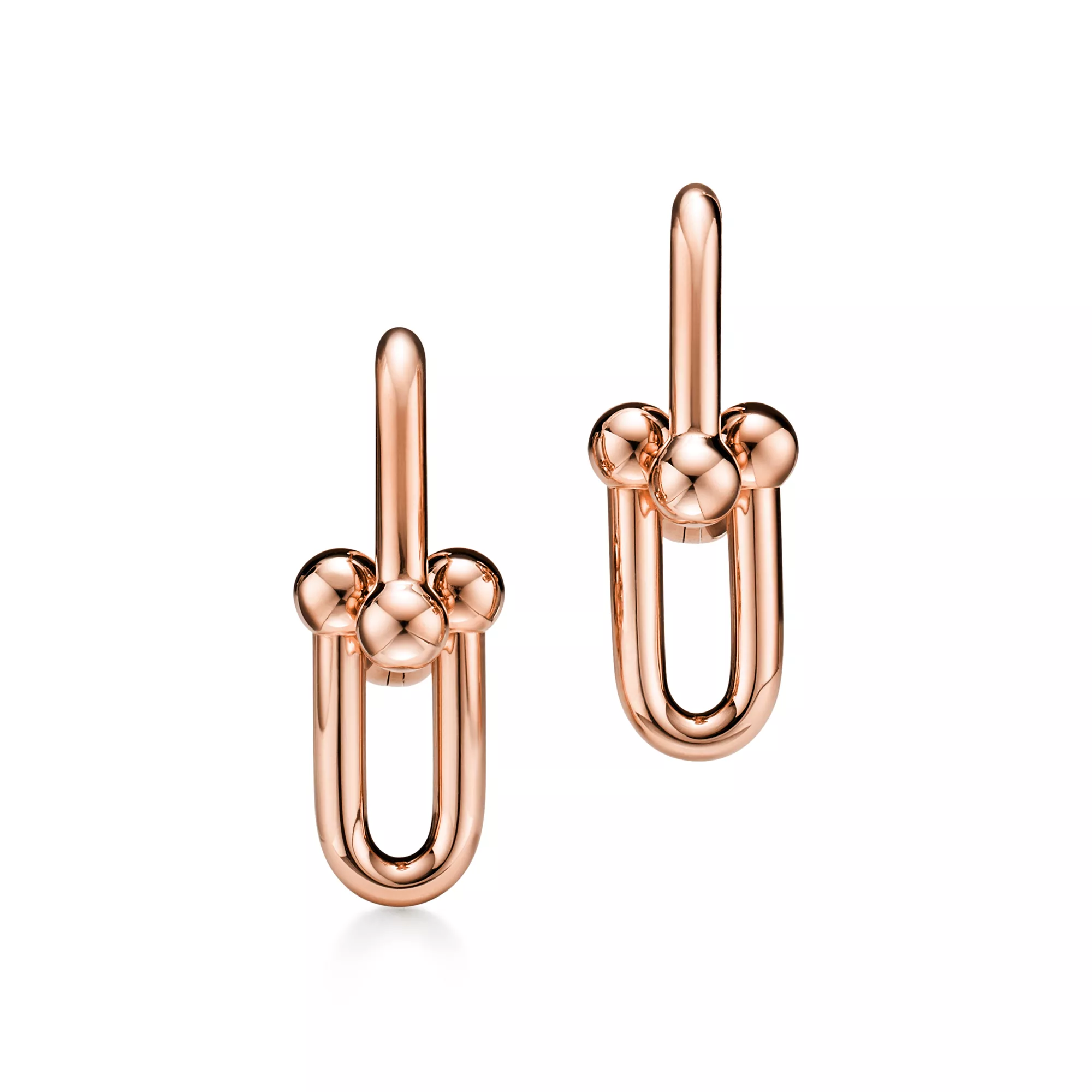 Graduated Link Earrings