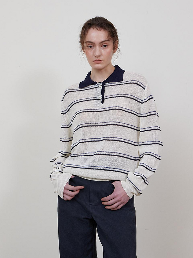 Linen Collar Knit