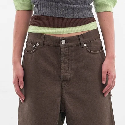 AUGUST BARRON H. Lorenzo Deconstructed Denim Skirt