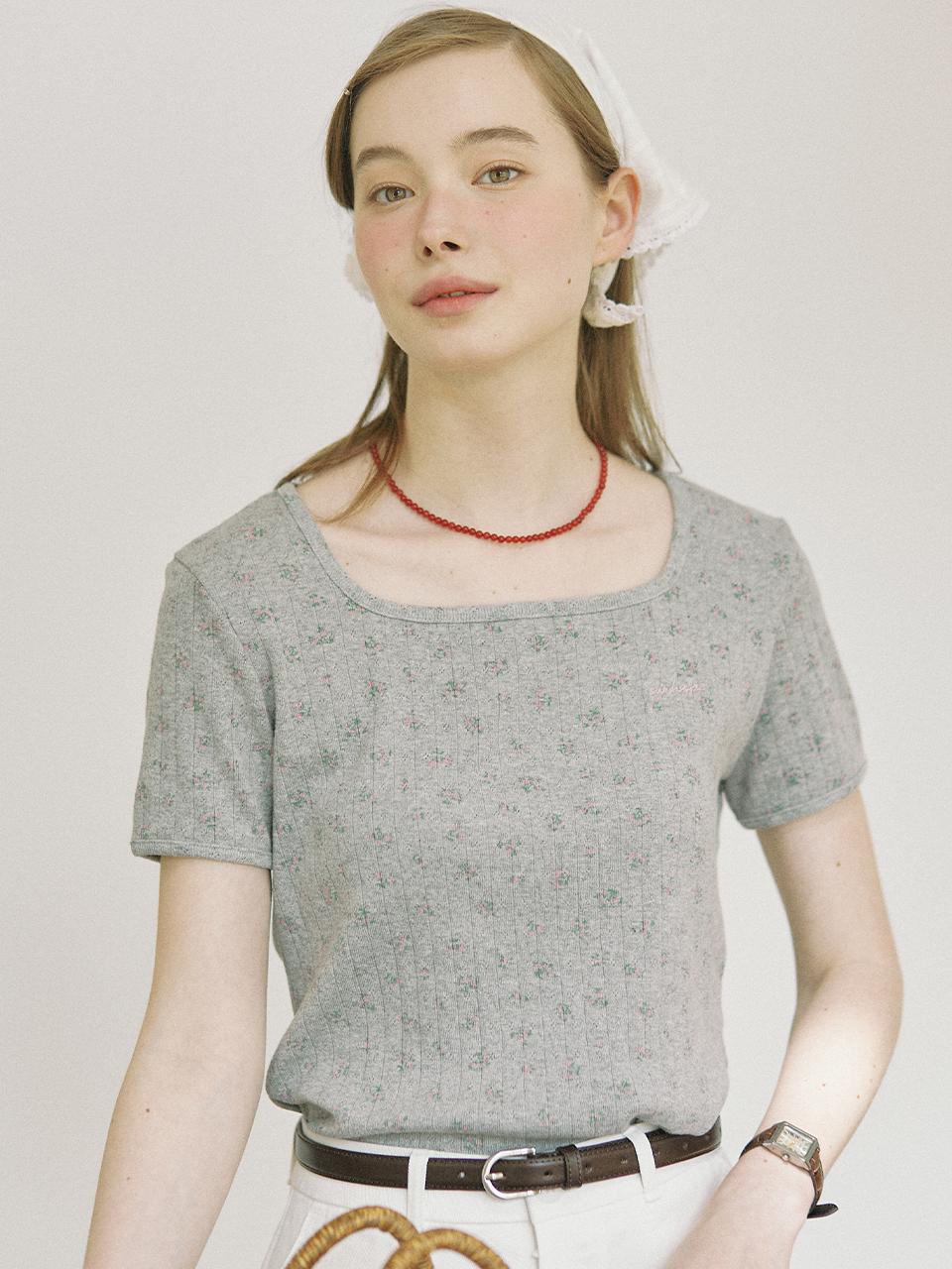 Tiny Floral Slim T-shirt