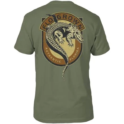 FLOGROWN Men's Gator Club T-Shirt Olive