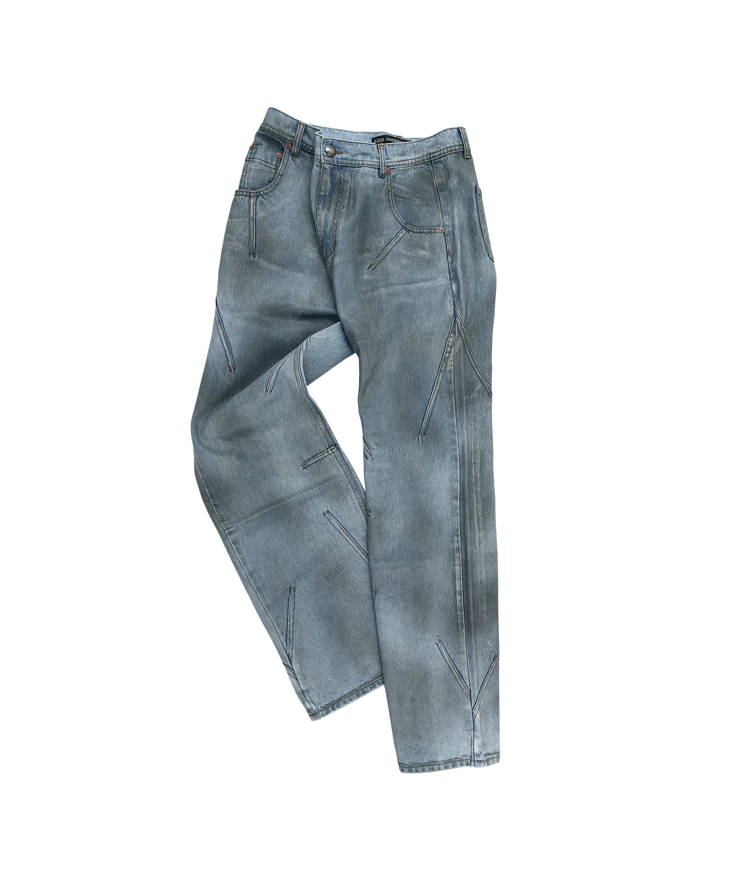 Shimizu Denim Cargo Jeans apa720w (WASHED BLUE)