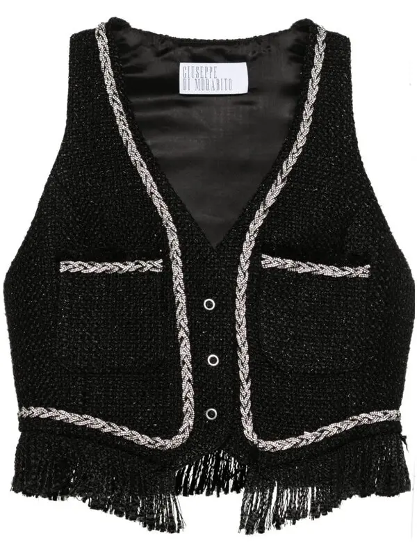 Rhinestone-embellished Vest