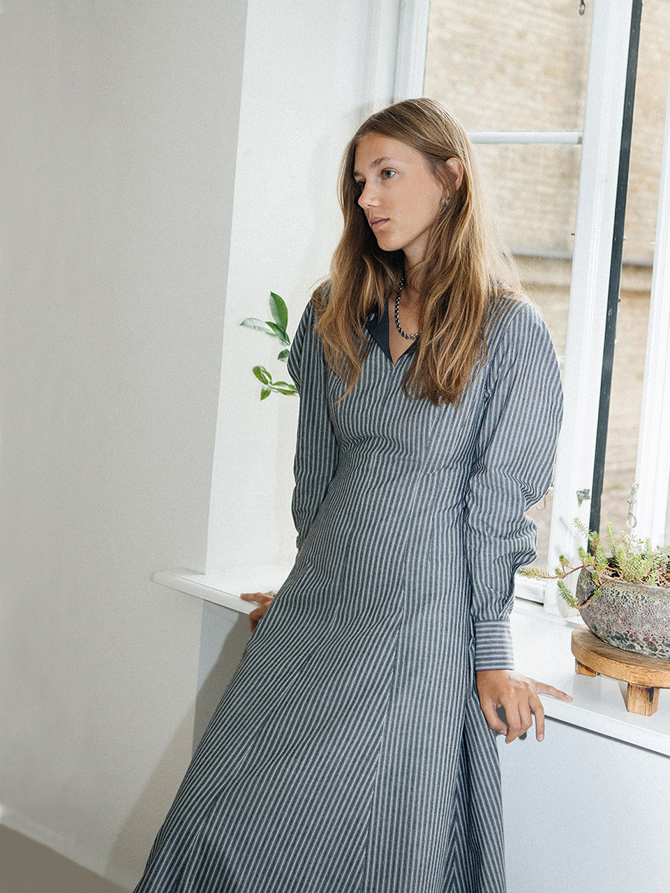 Voluminous Sleeve Dress