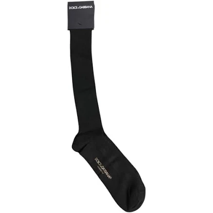 Dolce & Gabbana Men's Viscose Logo Over The Calf Socks