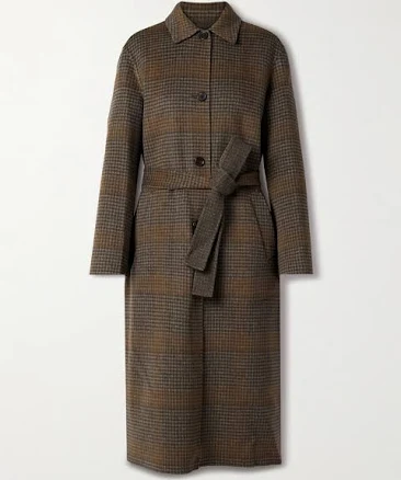 Theory Women's Plaid Wool-Cashmere Coat