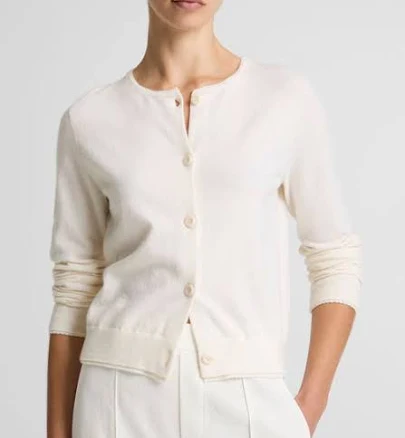 Vince Women's Scallop-Trim Cardigan