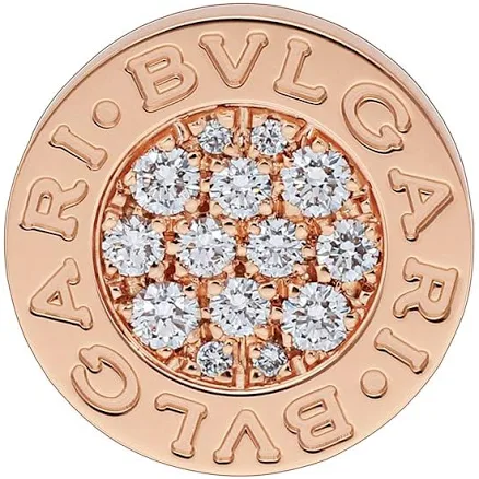 Bvlgari Women's 18K Rose Gold Diamond Stud Earring