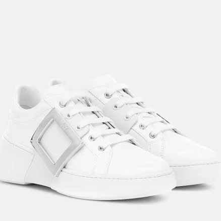 Roger Vivier Women's Viv Skate Leather Sneakers