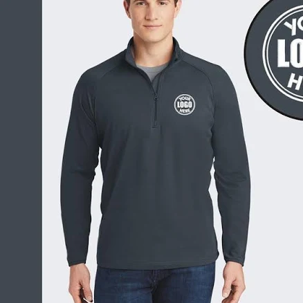 Custom Logo Quarter Zip Sweatshirt