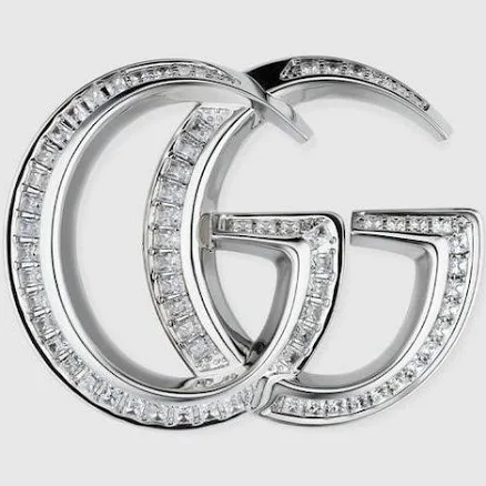 Gucci GG Marmont Crystal Brooch