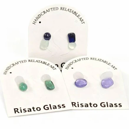 Hand-Made Glass Stonehenge Earrings