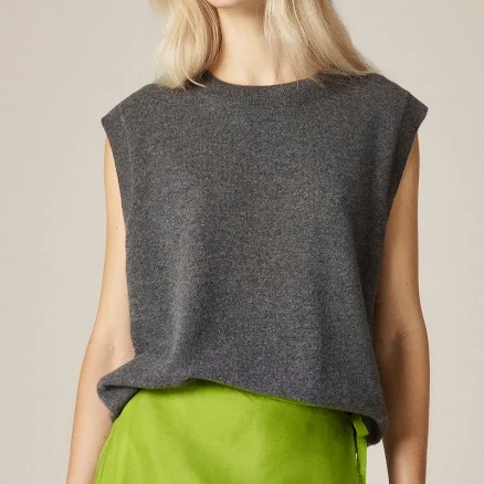J.Crew Women's Cashmere Relaxed Sweater- Vest