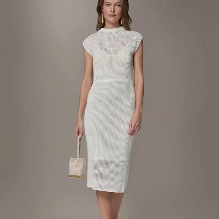Donna Karan Women's Knit Sheath Midi Dress