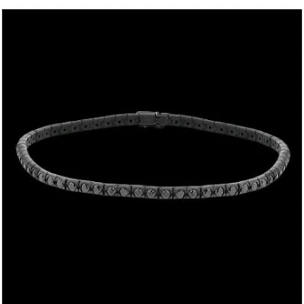 14k Black Gold Men's Bracelet