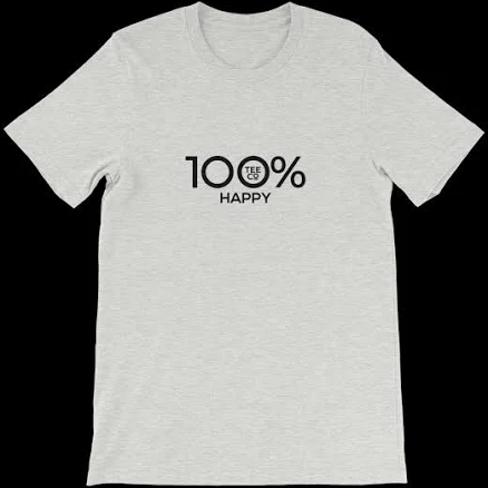 100% HAPPY Short-Sleeve Tee