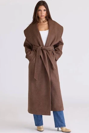 Cocoon Wool Shawl Collar Coat