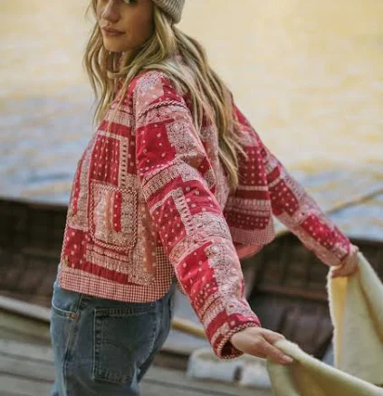 Bandana Patchwork Quilted Jacket