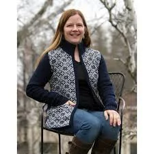 Cardigan Rosette Navy