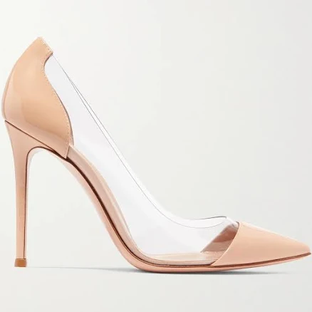 Gianvito Rossi Silver Plexi Woman Heels