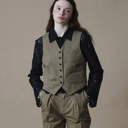PENFIELD Womens Signature Faded Cotton Medieval Vest