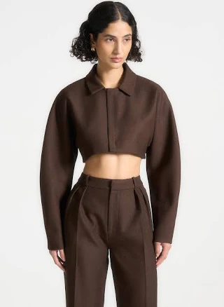 Elya Women's Tailored Super Cropped Jacket