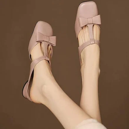 Camila Women's Genuine Leather Slip-On Mules
