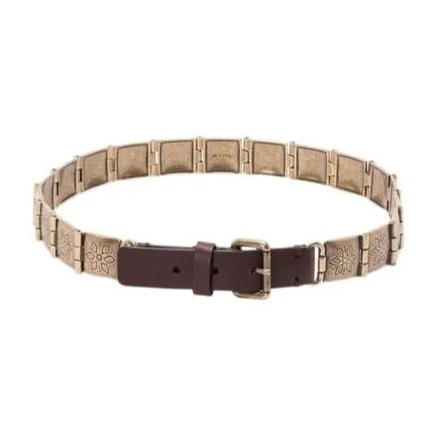 Etro Embossed Buckle Women Belt - Nude