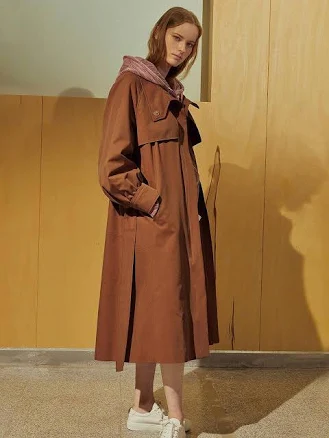 RE RHEE High Neck Trench Coat