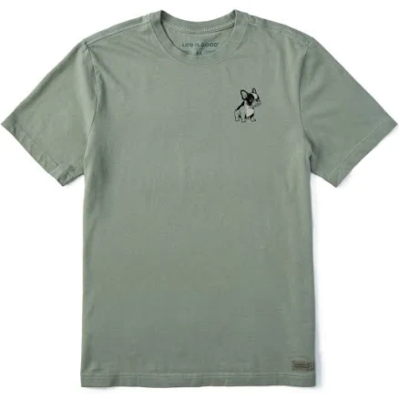 Life Is Good Men's Mini Frenchie Short Sleeve T-Shirt