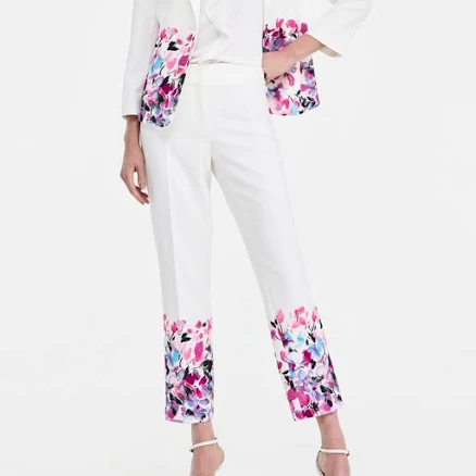 Petite Ava Straight-Leg Scuba Pants